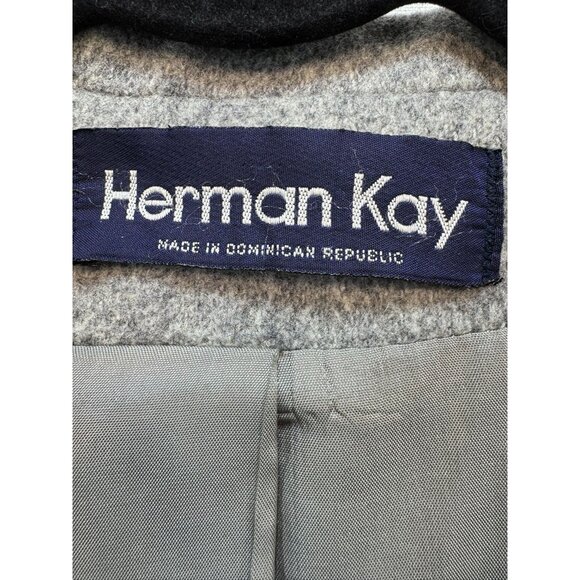 Herman Kay Womens Wool Blend Coat Size 18 Gray - Picture 2 of 13
